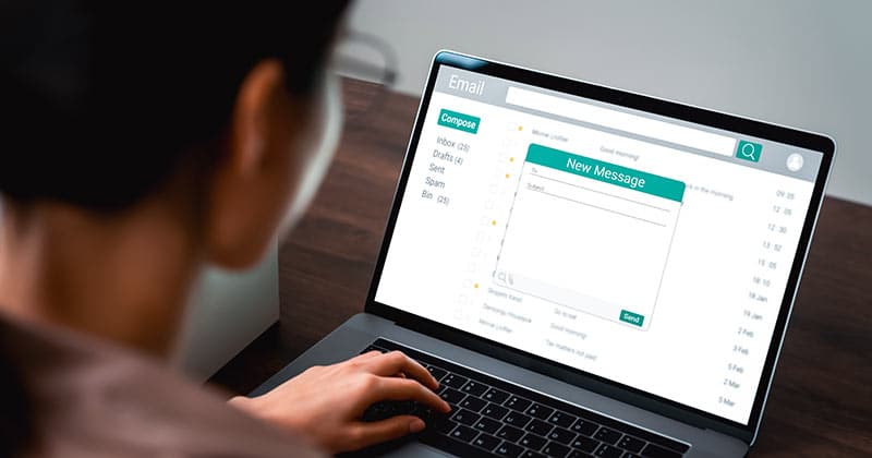 Composing an email