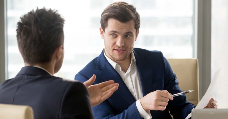 Business meeting with professionals