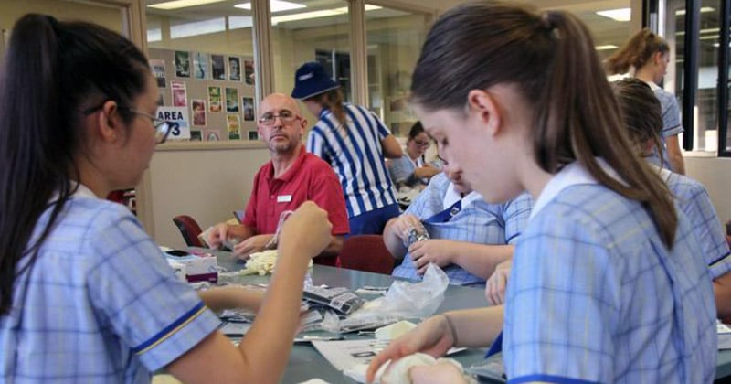 Primary school class in Australia