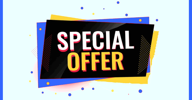 Promotional special offer