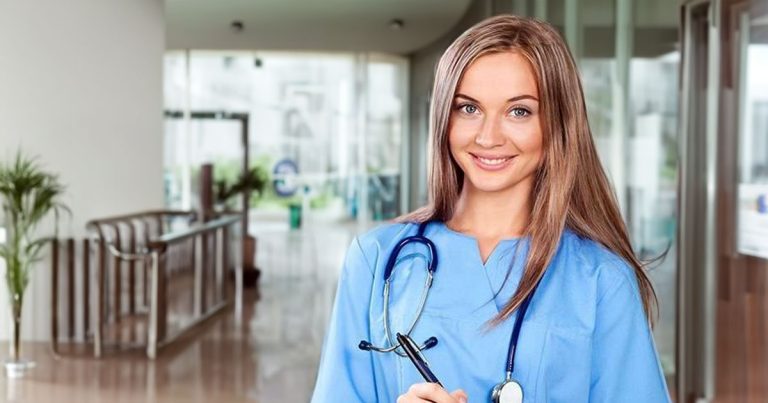 Young nurse taking notes